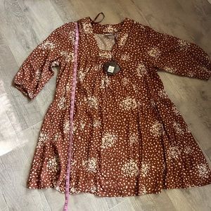 COPY - Knox Rose rust colored dress NWT